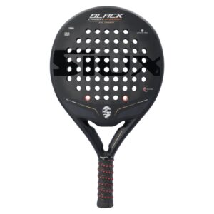 Siux Black Carbon Revolution 24k padelracket met zwarte carbonschacht