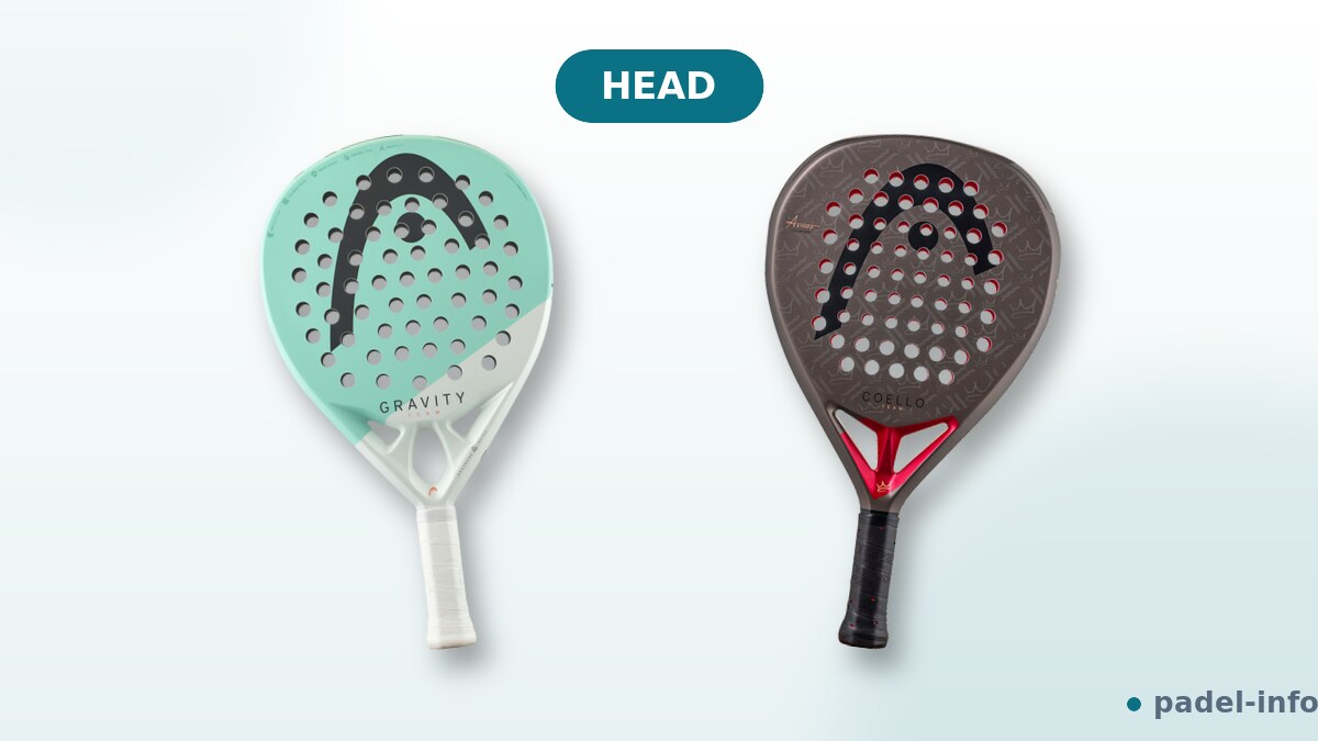 Head padelrackets vergelijken, Gravity en Coello Team