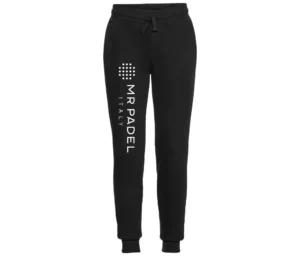 Mr Padel Italy zwarte unisex jogbroek voor sportief comfort