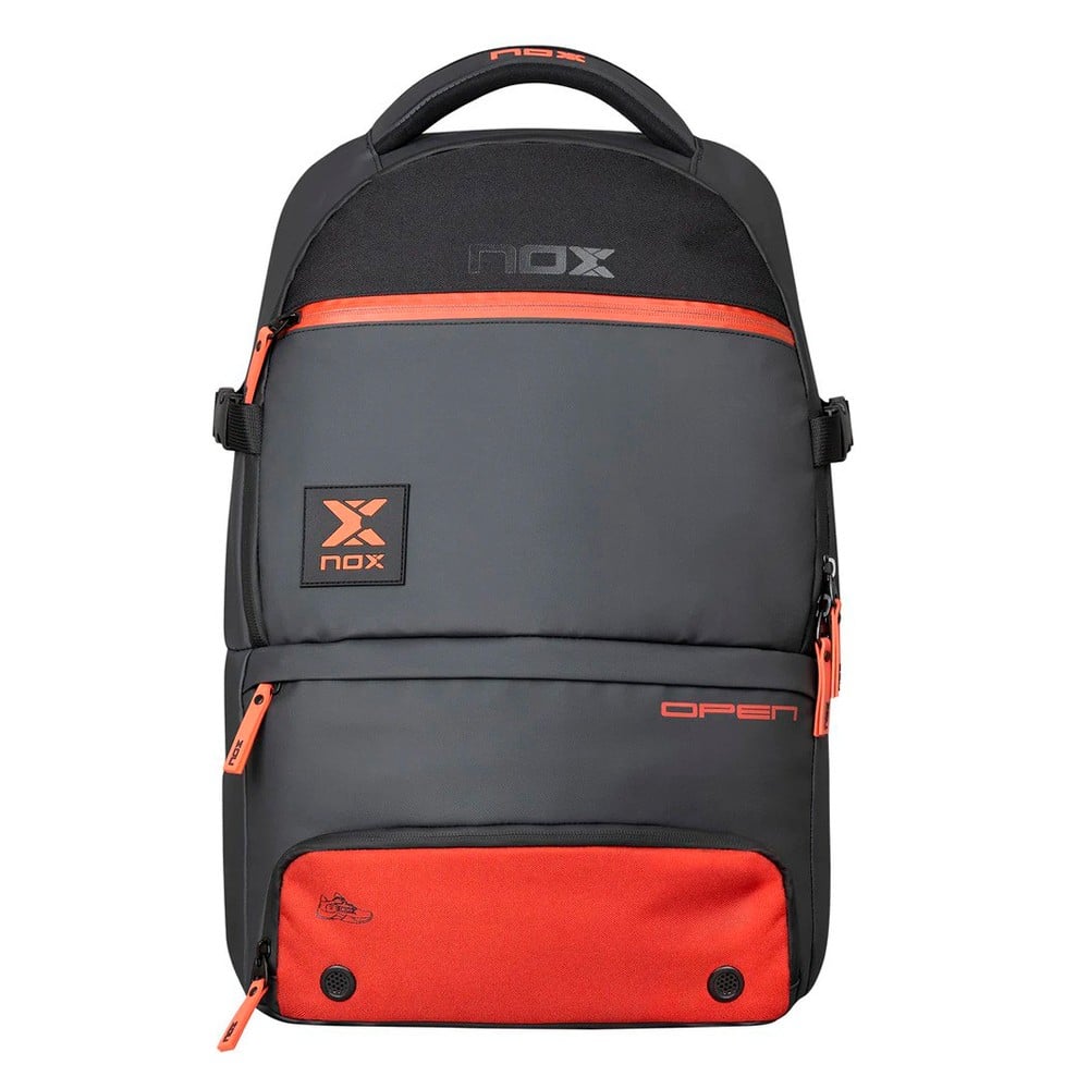 Nox Luxury Open Series tennisracket in zwart en rood design