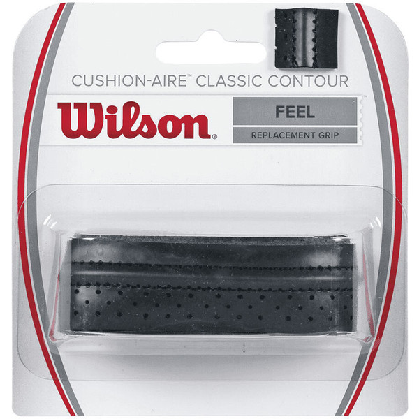 Wilson Cushion-Aire Classic Contour Basisgrip tennisracketgrip in zwart.