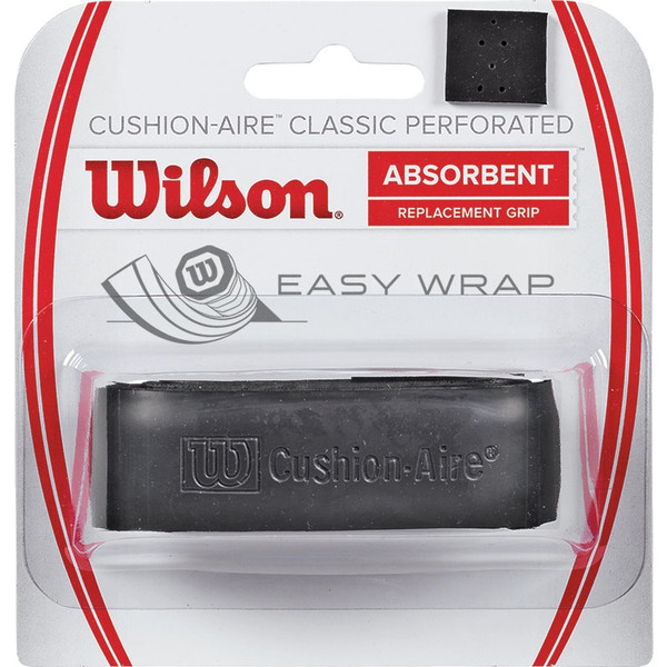 Wilson Cushion Aire Perforated Basisgrip tennisracketgreep in zwart