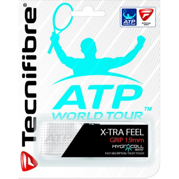 Tecnifibre X-tra Feel Basisgrip tennisracketgreep wit verpakking