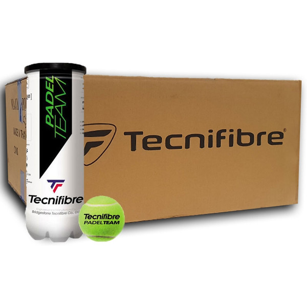 Tecnifibre Padel Team 24x3 St. padelballen in verpakking van zes dozijn