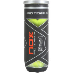 Nox Pro Titanium 3 rackettas met schouderband zwart