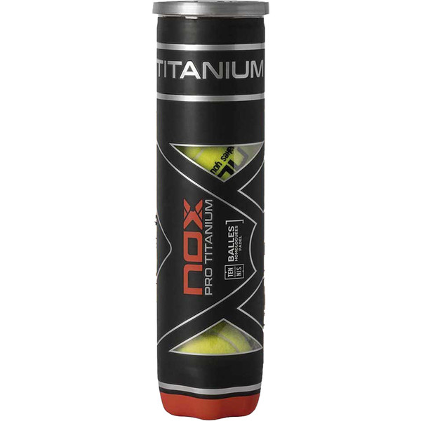 Nox Pro Titanium 4 padelracket met zwart titaniumframe