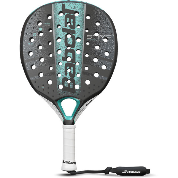 Babolat Stima Energy tennisracket met gele en zwarte accenten