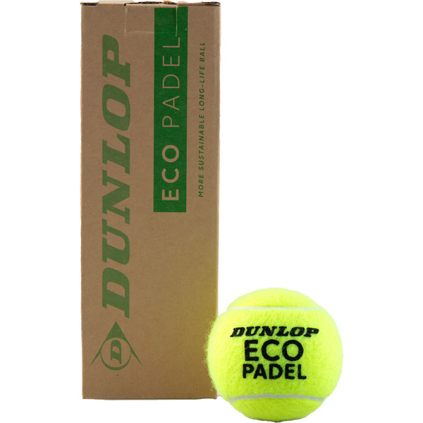 Dunlop Eco Padel tennisballen set van drie stuks