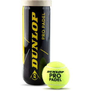 Dunlop Pro Padel tennisballetjes, drie stuks in verpakking