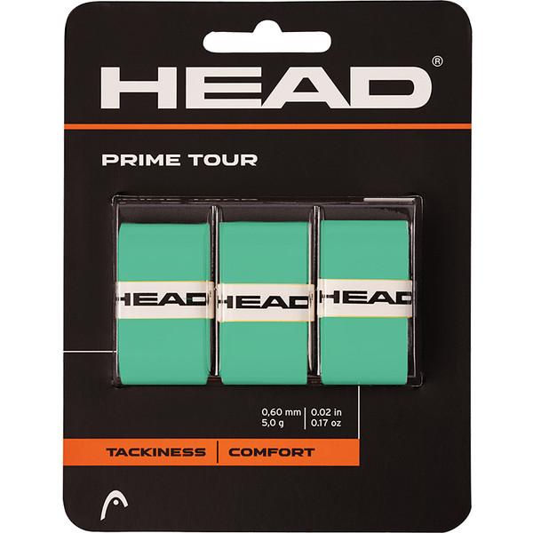 HEAD Prime Tour Overgrip 3 stuks Mint in geschakelde verpakking
