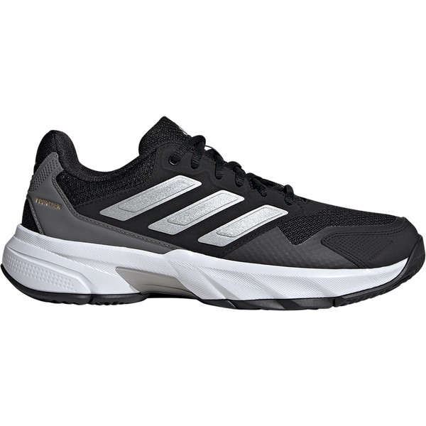 Witte adidas CourtJam Control 3 tennisschoen voor dames