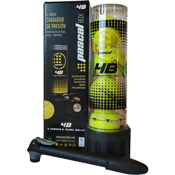 Bullpadel Pascal Box 4 padel tennisracket in zwart en rood