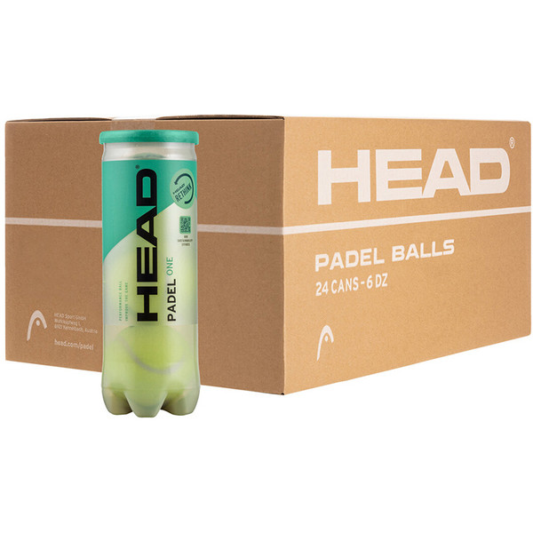 HEAD Padel One 24x3 St. tennisballen in verpakking van 6 dozen