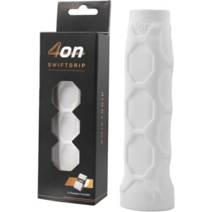 SwiftGrip ondergrip in zwart met grip textuur geïnstalleerd