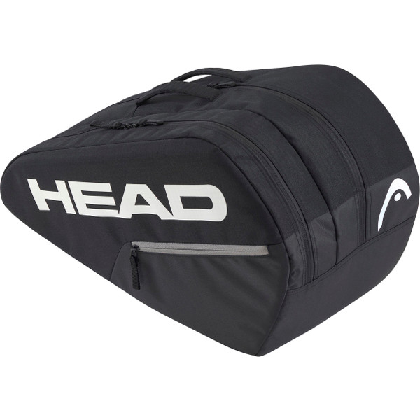 HEAD Base Padel Bag Medium in zwart, comfortabel draagbaar.
