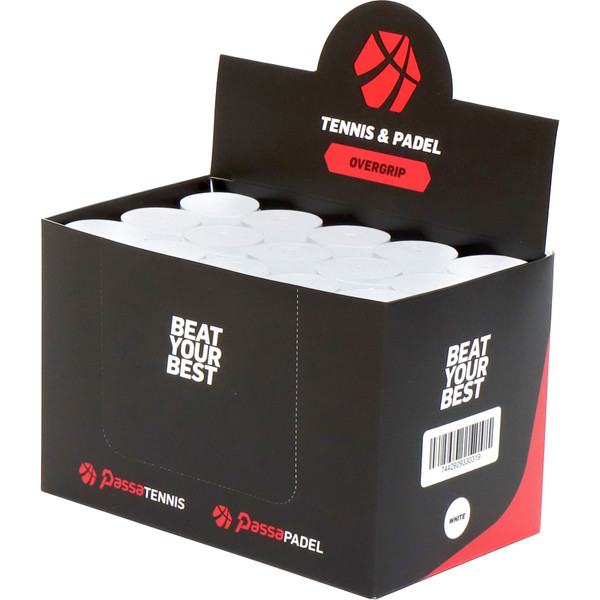 PassaSports Overgrip set met zestig stuks in zwart.