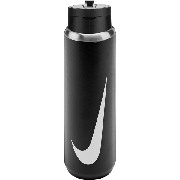 Nike Recharge herbruikbare drinkfles in blauw met rietje, zevenhonderd milliliter.
