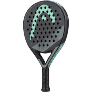 HEAD Vector 25 rackettas in zwart met geel accent.