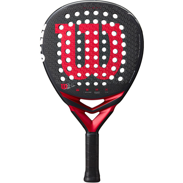 Wilson Bela V3 tennisracket in zwart met blauwe accenten