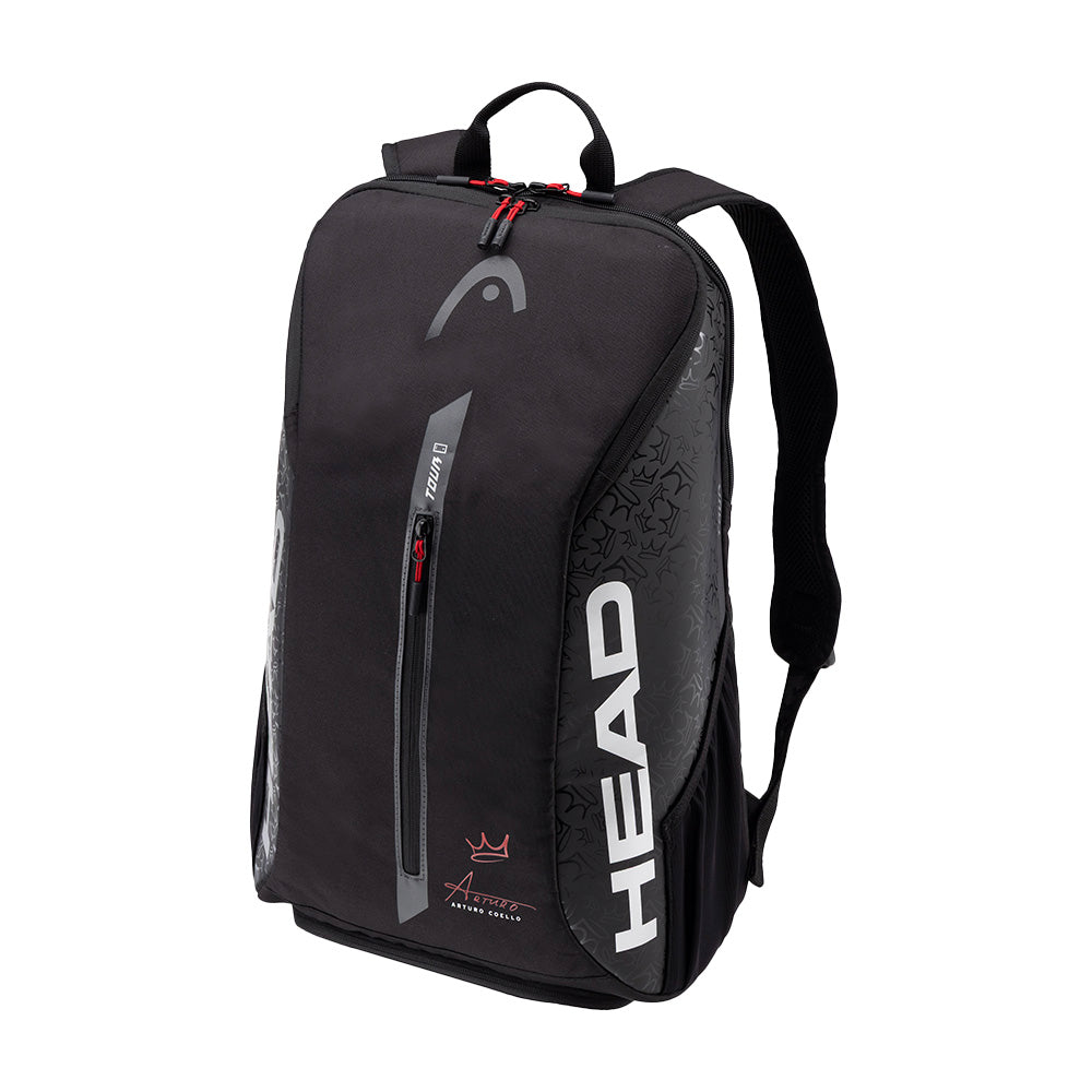 Head Coello Tour Padel Backpack 25L zwarte sporttas voor padel