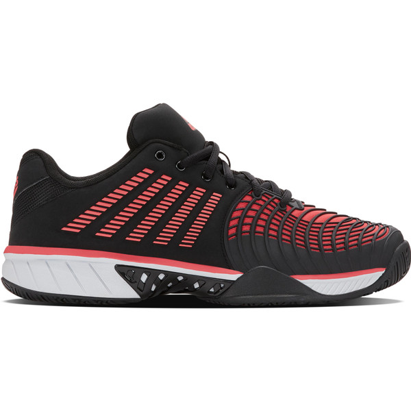 K-Swiss Express Light 3 padelracket in wit met blauwe accenten