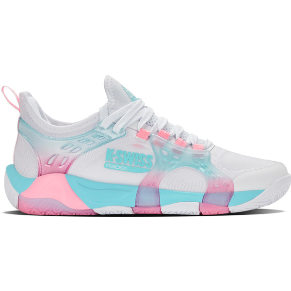 K-Swiss K-Frame Padel racket voor dames in wit en blauw