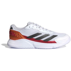 Adidas Courtquick Padel schoenen voor heren in wit en blauw