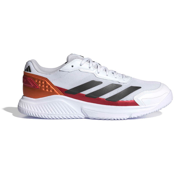Adidas Courtquick Padel schoenen voor heren in wit en blauw