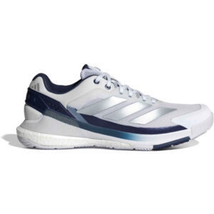Adidas Crazyquick Boost Padel schoen voor heren in wit en blauw