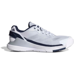adidas Crazyquick Lightstrike padelschoenen voor heren in wit en blauw