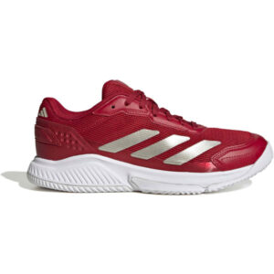 Adidas Courtquick padelracket voor dames in wit en paars