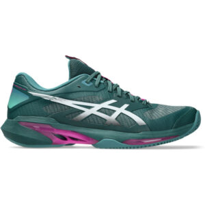 ASICS Solution Speed FF 4 Clay tennisschoen voor heren in grijs.