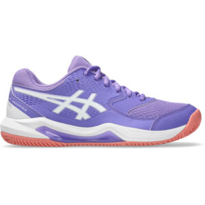 Asics Gel-Dedicate 8 padelschoenen voor dames, grijs en paars