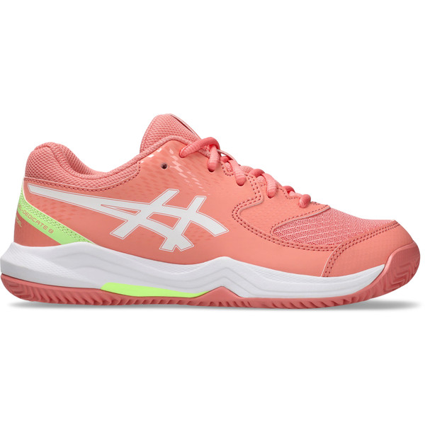 ASICS Gel-Dedicate 8 Padel Junior tennisschoenen in wit met blauwe accenten