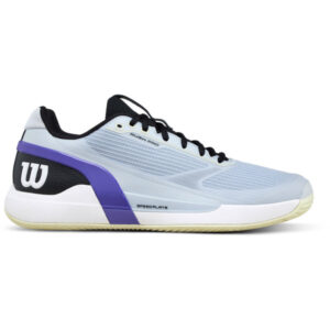 Wilson Rush Pro 5 padel schoen voor heren in zwart en rood