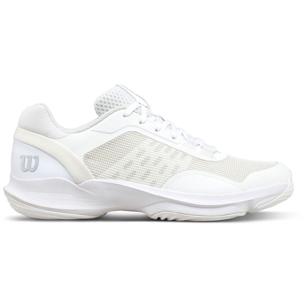 Wilson Hurakn Pro 2.0 damesracketschoenen in wit en blauw design