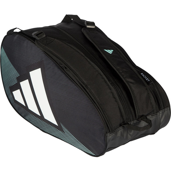 Adidas Control 2026 Racketbag in zwart met vakken voor rackets