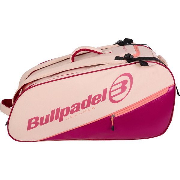 Bullpadel Advance Racketbag in zwart met logodetails
