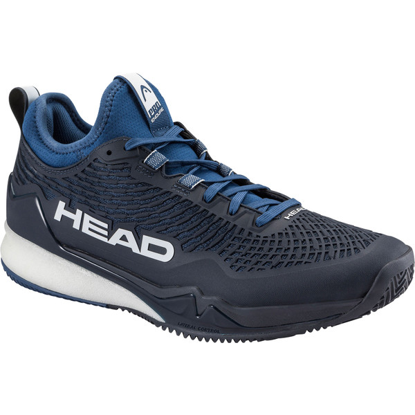 HEAD Endure Pro Clay tennisschoenen voor heren in wit en grijs.