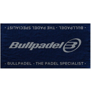 Bullpadel Logo Handdoek in wit, 100x50 centimeter