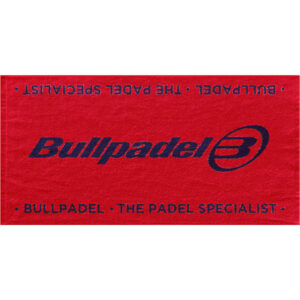 Bullpadel Logo Handdoek in wit en blauw, 150x90 centimeter