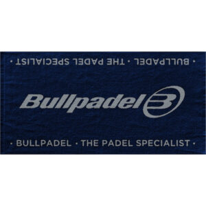 Bullpadel Logo Handdoek in rood met wit logo, 150x90 centimeter