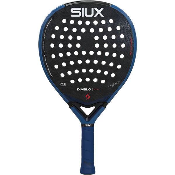Siux Diablo Pro 2026 padel racket met zwarte en rode details