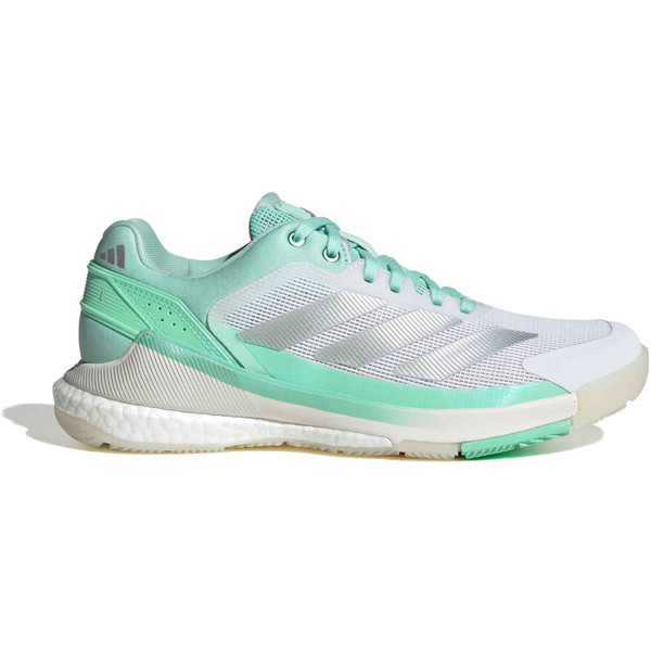 adidas Crazyquick Boost padelschoenen voor dames in wit en zwart
