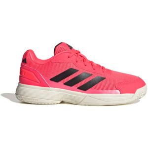 Adidas Crazyquick Padelracket voor kinderen, wit met blauwe accenten