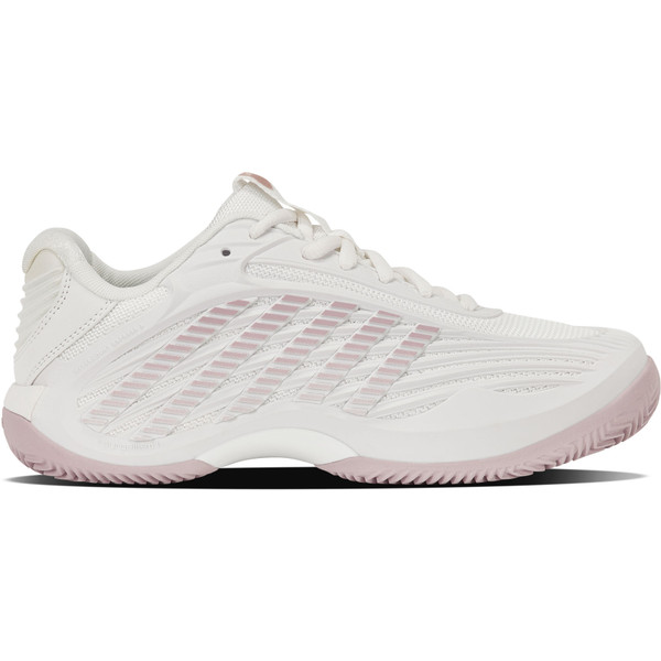 K-Swiss Hypercourt Express 3 clay damestennis schoenen in wit en paars