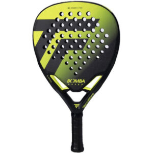 Tecnifibre Bomba Speed tennisracket in wit en zwart design