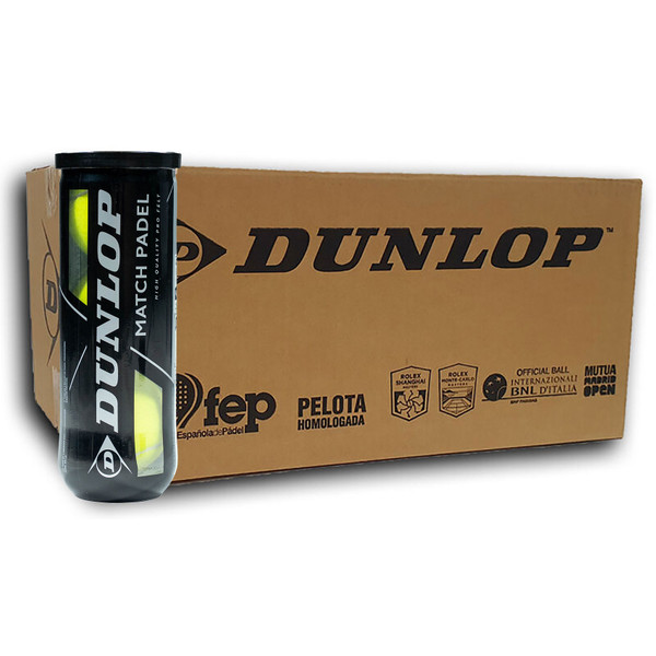 Dunlop Match Padel tennisballen set van 3 tubes