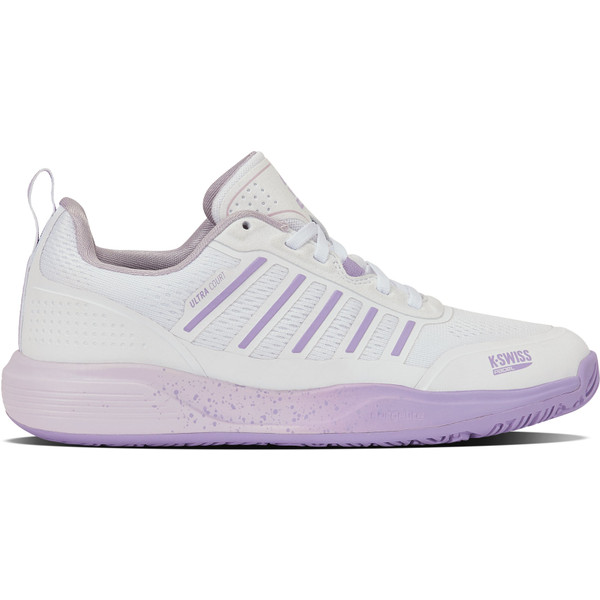 K-Swiss Ultra Court Padel damesschoenen met geel en wit design