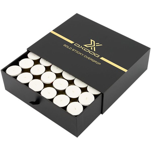 Oxdog Gold Sticky Overgrip 60 stuks in verpakking.